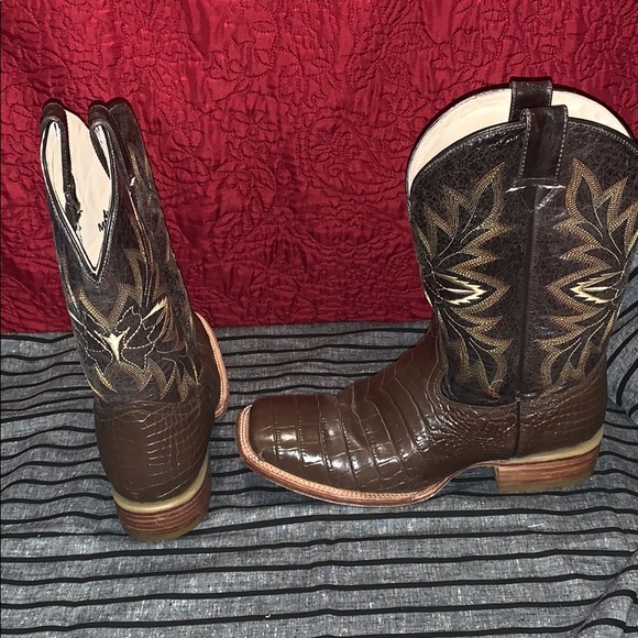 alligator print booties